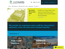 Tablet Screenshot of crediteureka.com